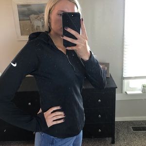 Nike Dri-Fit hooded quarterzip size M